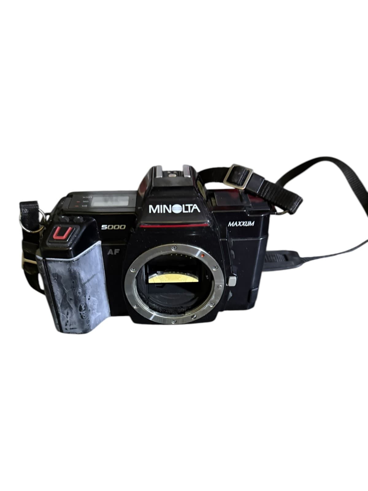 Vintage Minolta Maxxum 5000 AF 35mm Autofocus SLR Film Camera Black w/strap - Thumbnail 2