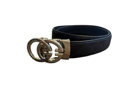 GG Supreme Interlocking G Belt- Black - Thumbnail 6