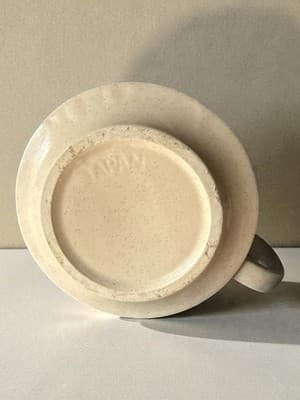 Vintage Soup Crackers Ceramic Soup Mug Cup Orange Retro Diner Style - Thumbnail 5
