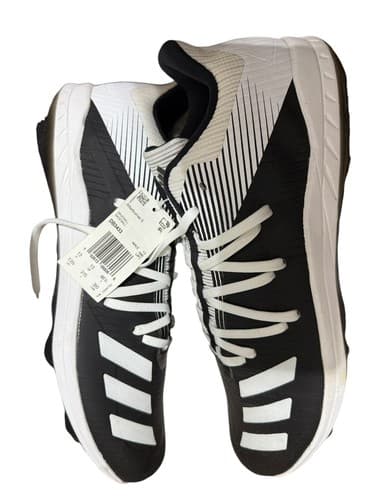 Adidas Afterburner 6 Low Baseball Cleats Black White DB3433 SIZE 13 - Thumbnail 4