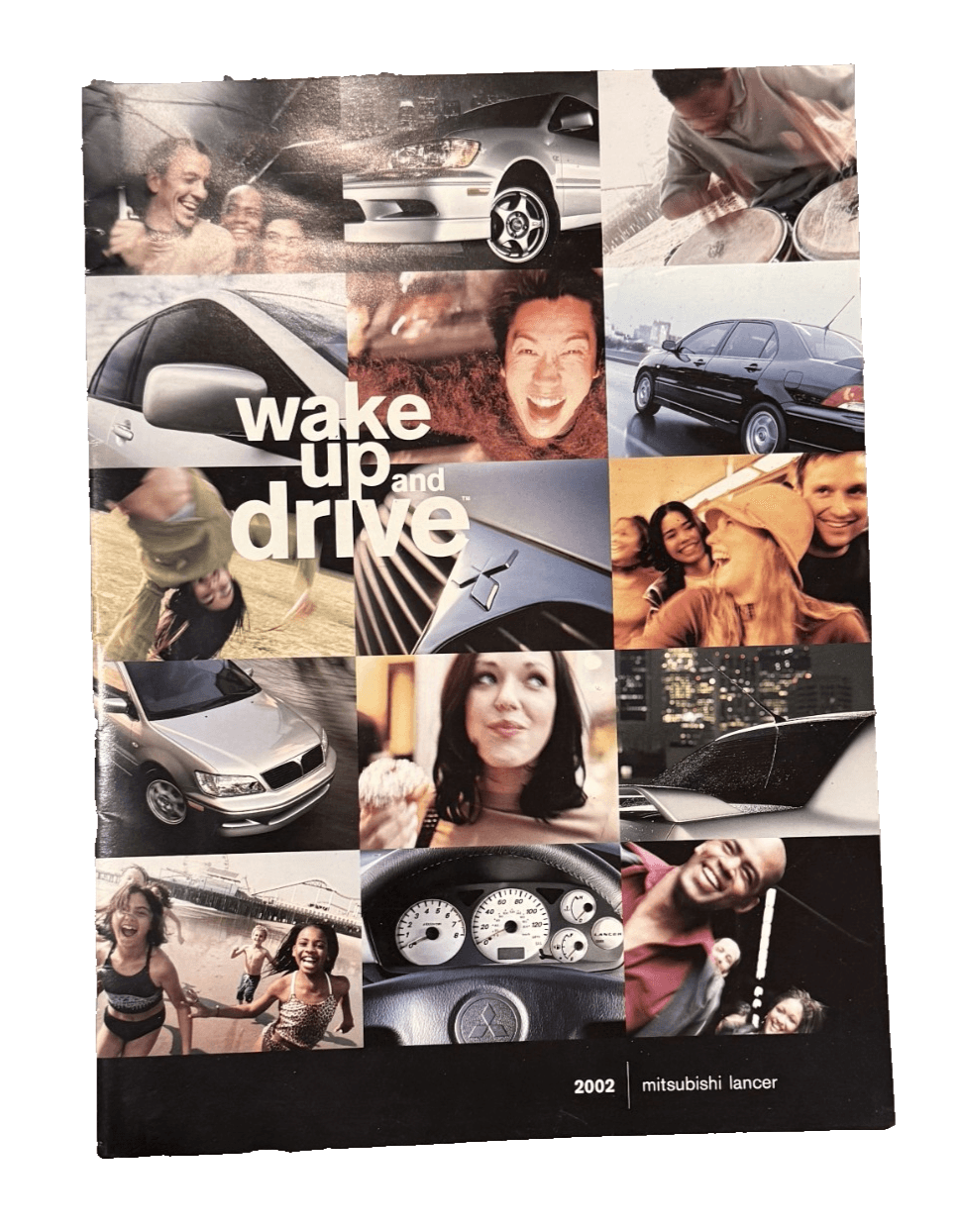 2002 Mitsubishi Lancer Wake Up & Drive Brochure Original Car Sales Catalog - Image 1