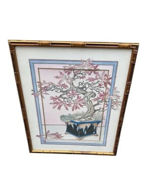 Graham Illingworth Japanese Maple Bonsai Art Framed 28” x 23.5” - Thumbnail 5