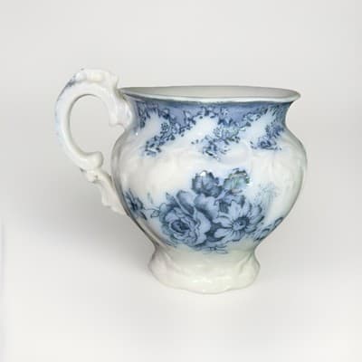 VTG Antique Johnson Brothers England VIENNA BLUE Transferware Creamer Cup Mug - Image 1