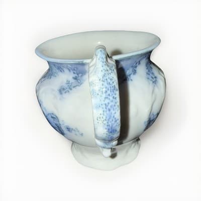 VTG Antique Johnson Brothers England VIENNA BLUE Transferware Creamer Cup Mug - Thumbnail 4