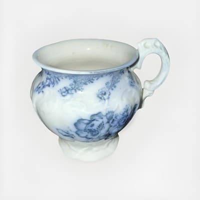 VTG Antique Johnson Brothers England VIENNA BLUE Transferware Creamer Cup Mug - Thumbnail 3