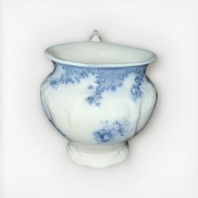 VTG Antique Johnson Brothers England VIENNA BLUE Transferware Creamer Cup Mug - Thumbnail 2