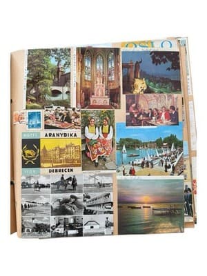 1970’s Eastern Europe & Scandinavia Travel Scrapbook Postcards Stamps Wine Label - Thumbnail 14