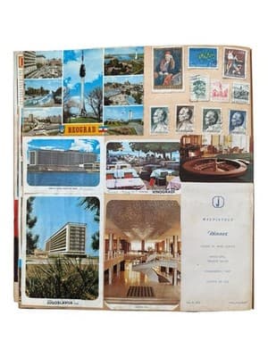 1970’s Eastern Europe & Scandinavia Travel Scrapbook Postcards Stamps Wine Label - Thumbnail 9