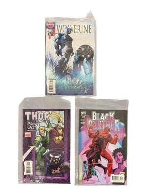 Marvel Comic Lot Wolverine 36 Thor Blood Oath 1 Black Panther 10 NM - Image 1