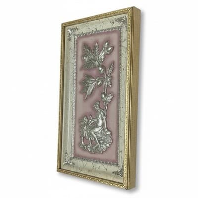 Vintage Metalcrafters Dimension III Four Seasons Wall Panel Framed 1950s - Thumbnail 2