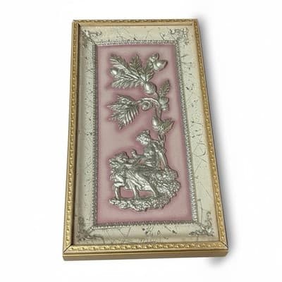 Vintage Metalcrafters Dimension III Four Seasons Wall Panel Framed 1950s - Thumbnail 4