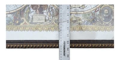 Vintage Style World Map Framed 30x24 Double Hemisphere Old World Décor - Thumbnail 5