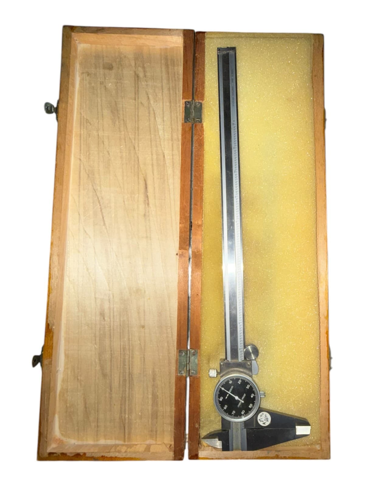 12" Dial Caliper 0.001" Shock-Proof Precision Measuring Tool with Wood Case - Image 1