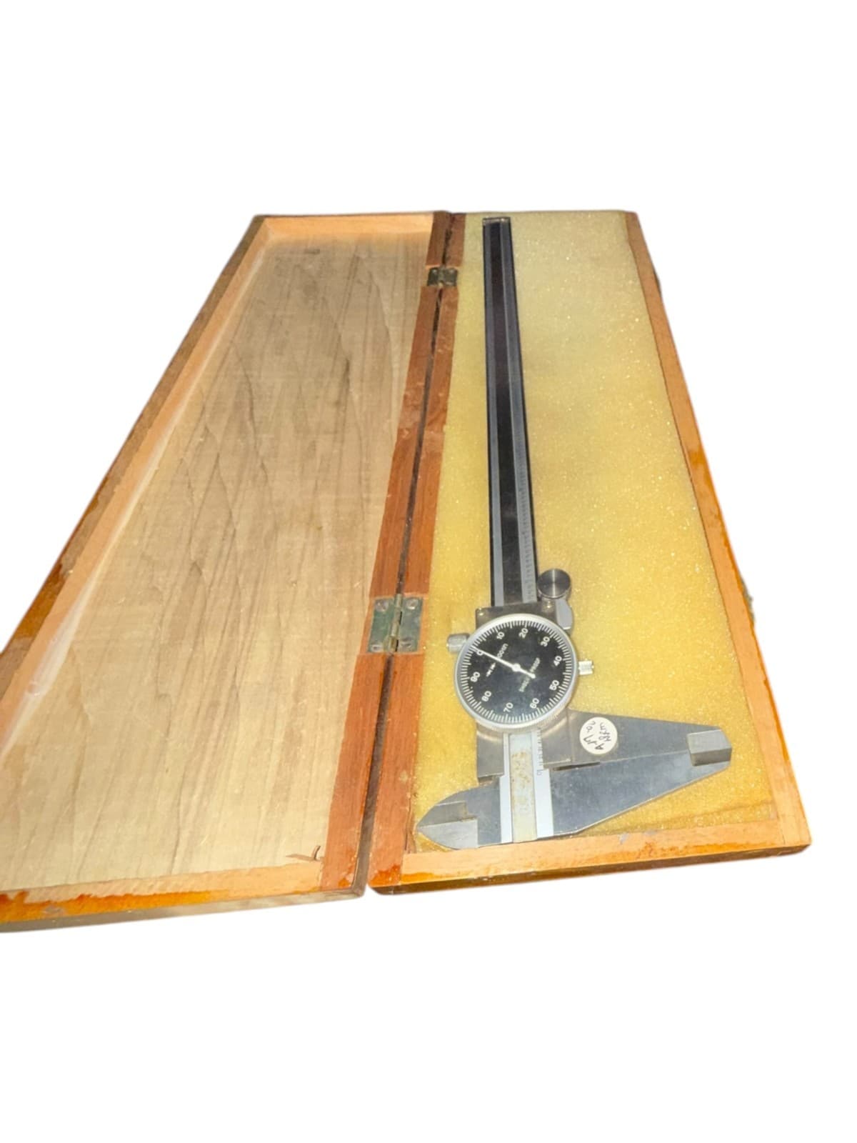 12" Dial Caliper 0.001" Shock-Proof Precision Measuring Tool with Wood Case - Thumbnail 3