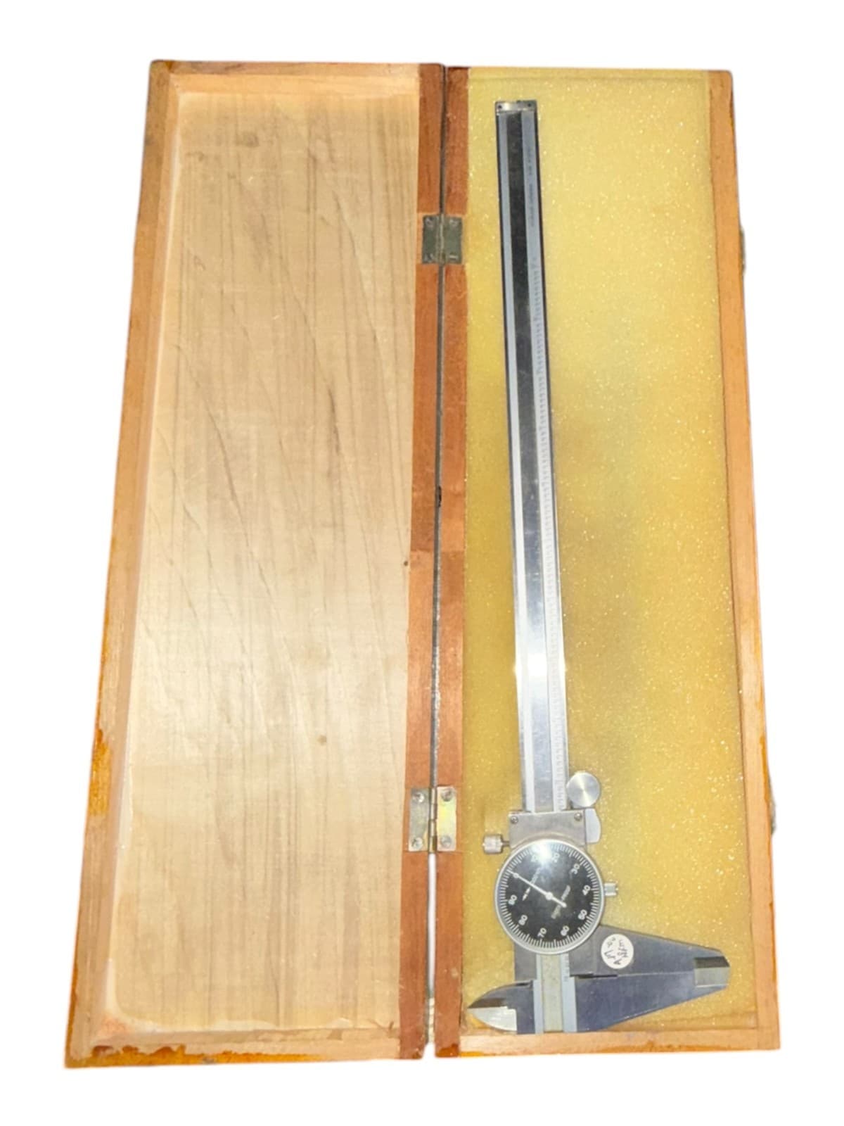 12" Dial Caliper 0.001" Shock-Proof Precision Measuring Tool with Wood Case - Thumbnail 2