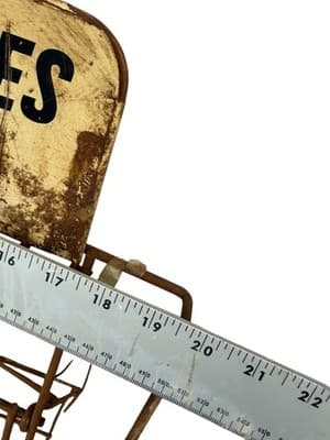 Vintage 7UP Place Empties Here Wire Bottle Rack Store Display Soda Sign - Thumbnail 5