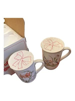 Vintage Designer Mug Set of 4 NEW Sealed Boxed Almar Korea - Thumbnail 7