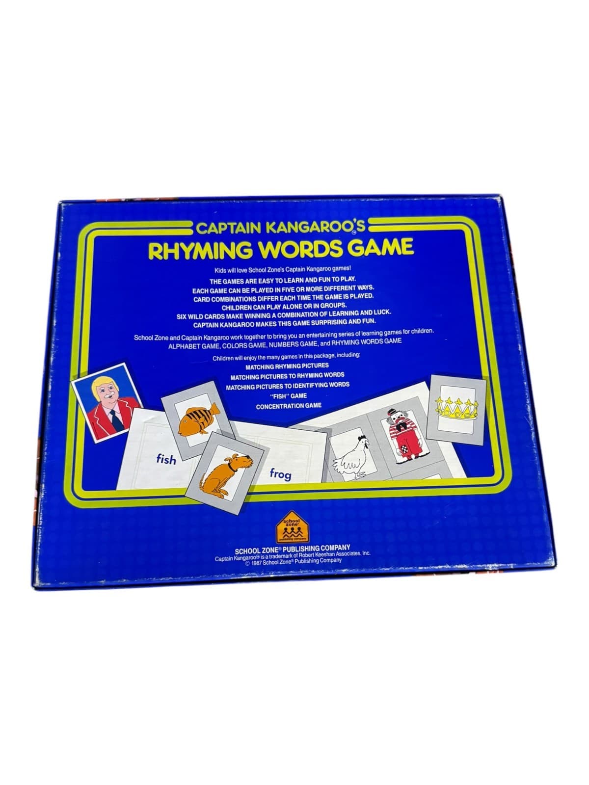 Vintage 1987 Captain Kangaroo 5 in 1 Rhyming Words Game School Zone Preschool 3+ - Thumbnail 2