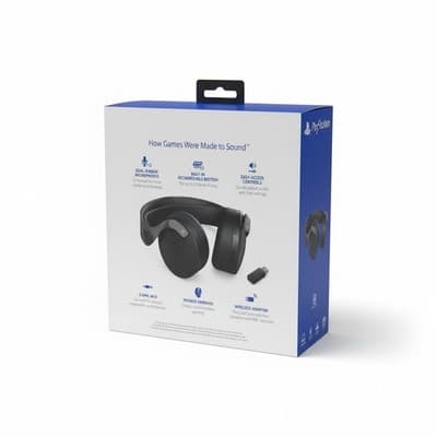 Sealed Box PLAYSTATION PULSE 3D Wireless Headset | Gray Camouflage | PS5 & PS4 - Thumbnail 2