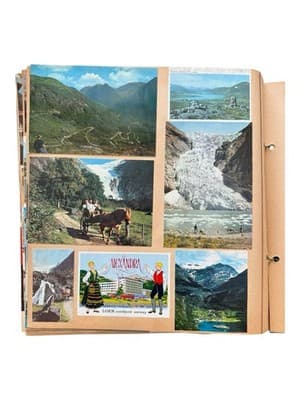 1970’s Eastern Europe & Scandinavia Travel Scrapbook Postcards Stamps Wine Label - Thumbnail 24