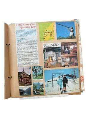 1970’s Eastern Europe & Scandinavia Travel Scrapbook Postcards Stamps Wine Label - Thumbnail 23