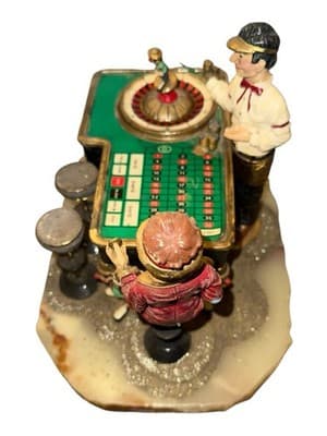 Ron Lee Signed ‘92 “My Last Chip” Casino Roulette Clown Figurine 255/3500 - Thumbnail 8