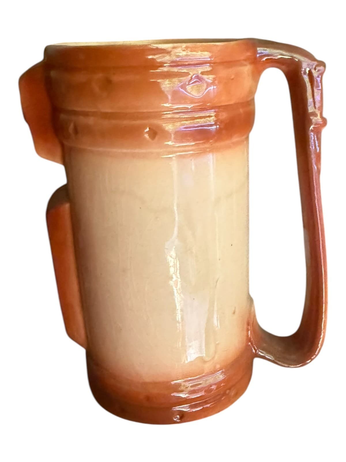 Vintage Ceramic Golf Bag Beer Mug Brown Beige - Image 1