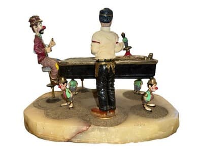 Ron Lee Signed ‘92 “My Last Chip” Casino Roulette Clown Figurine 255/3500 - Thumbnail 7