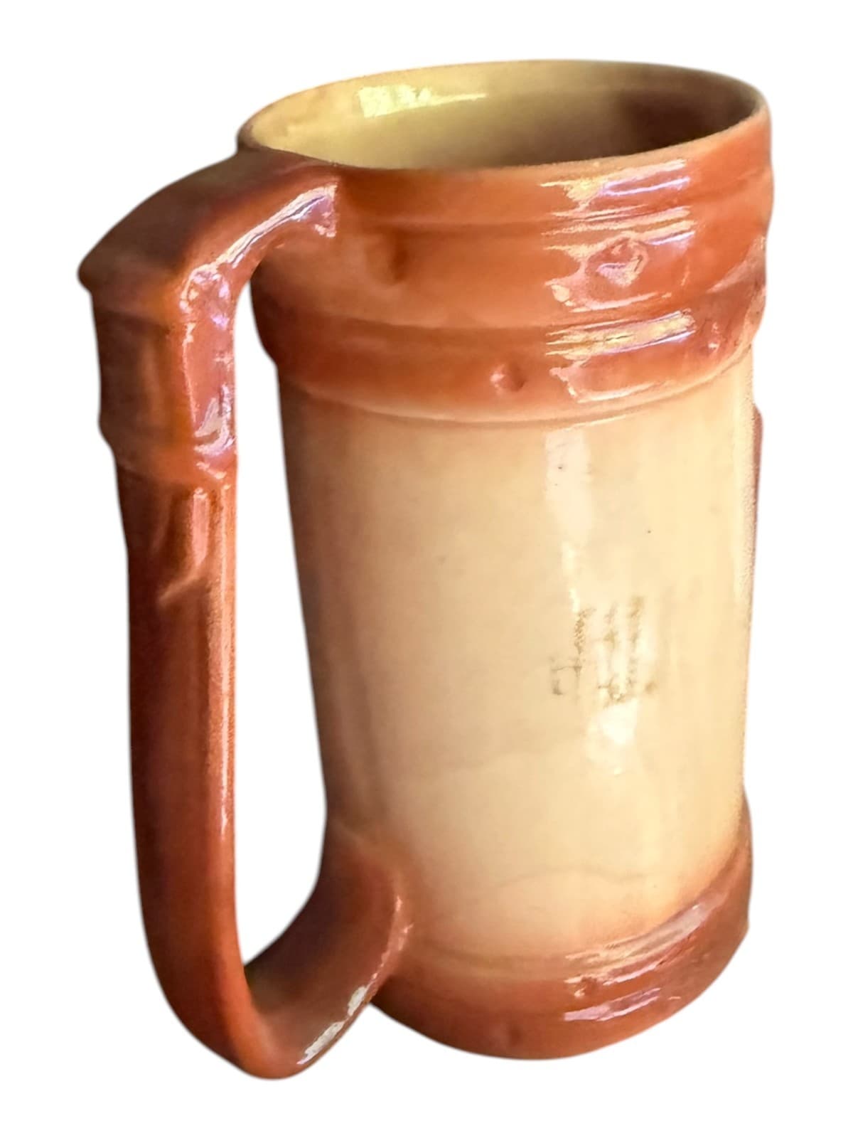 Vintage Ceramic Golf Bag Beer Mug Brown Beige - Thumbnail 4
