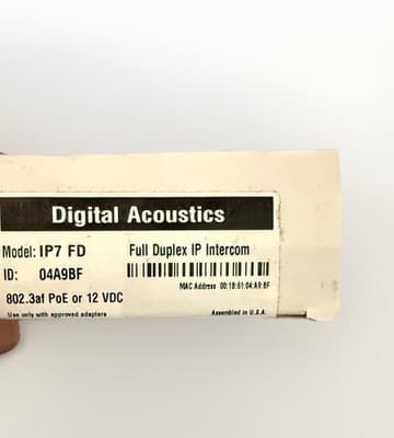 Digital Acoustics FULL DUPLEX INTERCOM MODULE IP INTERCOM IP7-FD - Thumbnail 3