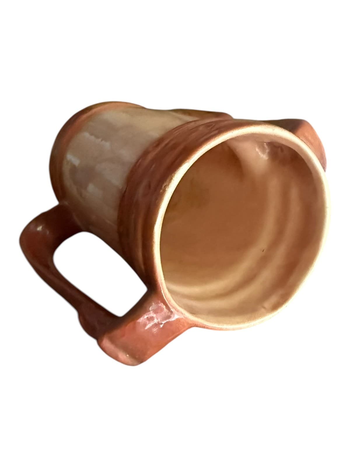 Vintage Ceramic Golf Bag Beer Mug Brown Beige - Thumbnail 5