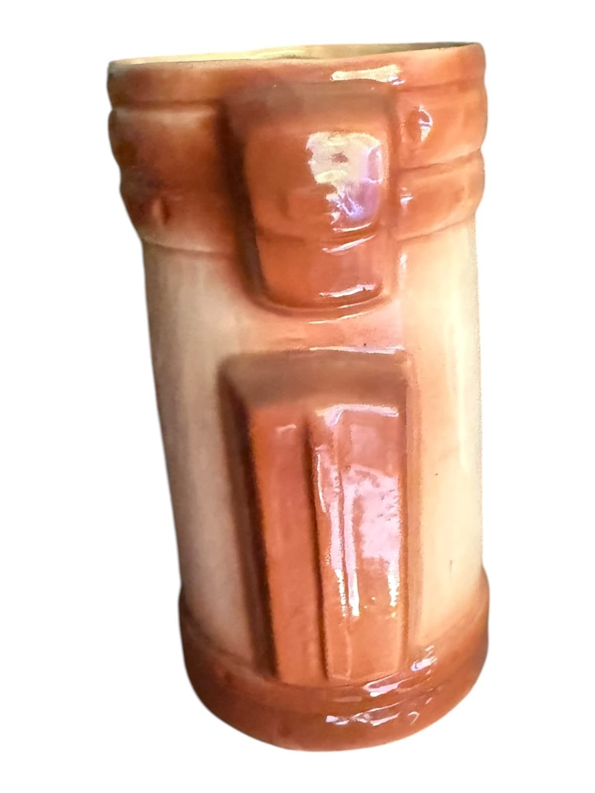Vintage Ceramic Golf Bag Beer Mug Brown Beige - Thumbnail 2
