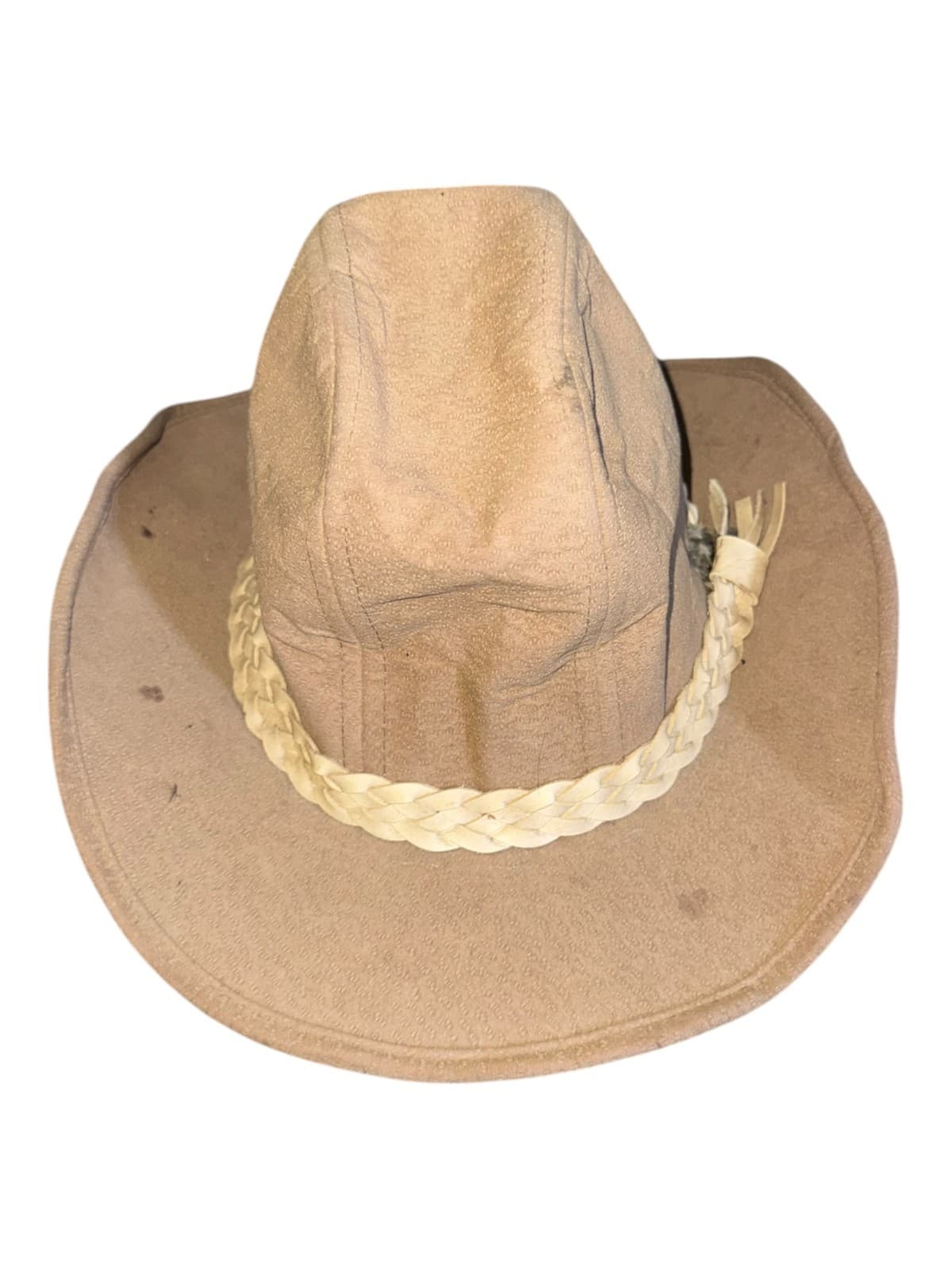 Vintage Western Cowboy Hat XL/L Brown Beige Corduroy Lot of 2 - Thumbnail 3