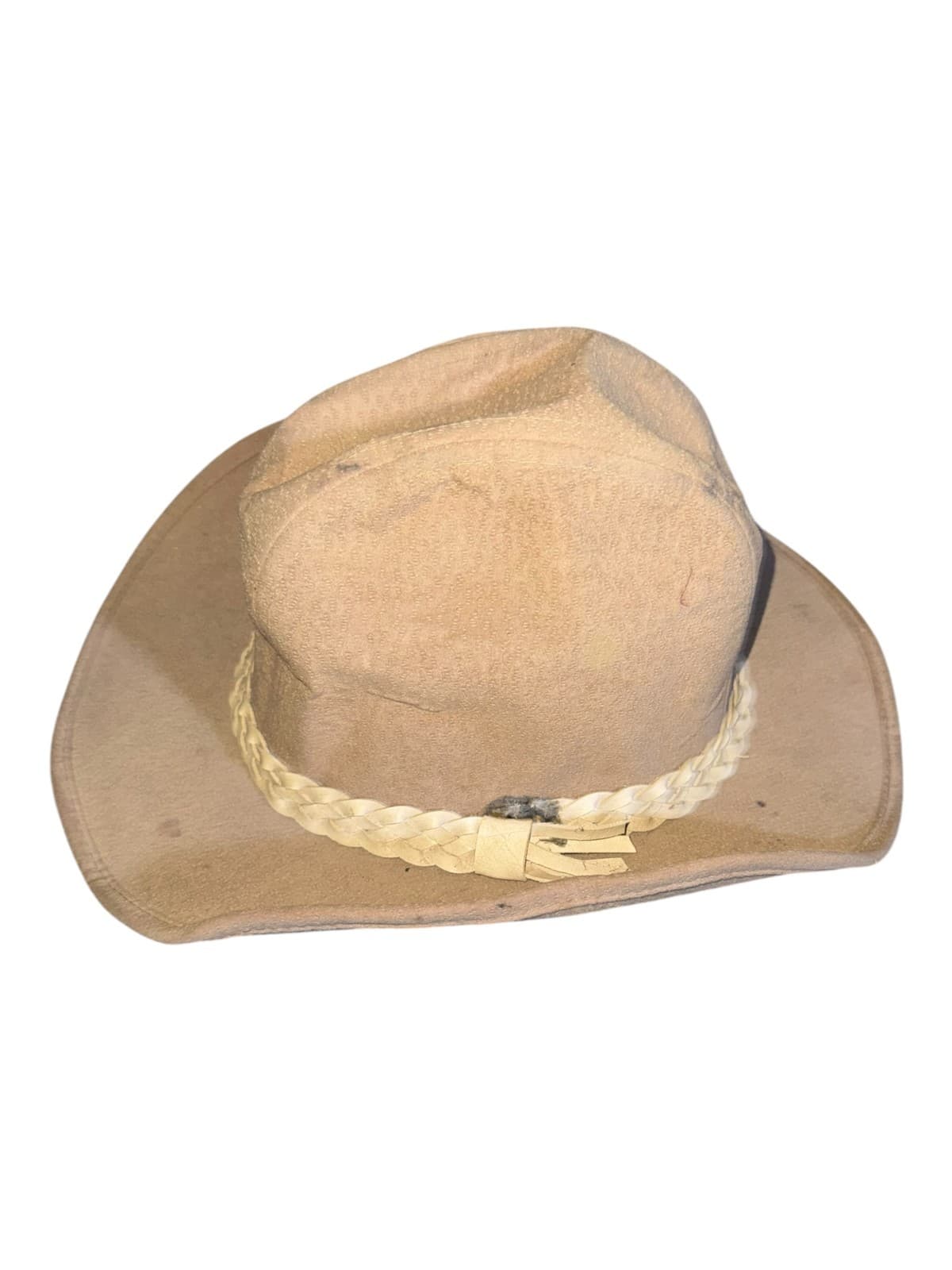 Vintage Western Cowboy Hat XL/L Brown Beige Corduroy Lot of 2 - Thumbnail 4