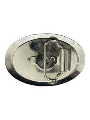 VFW Life Member Belt Buckle Veterans Foreign Wars Enamel Oval Vintage - Thumbnail 7