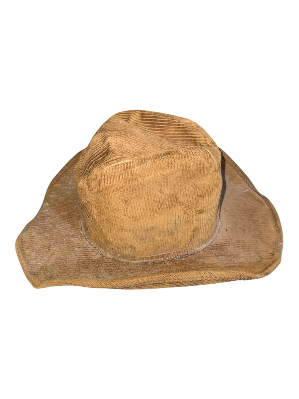 Vintage Western Cowboy Hat XL/L Brown Beige Corduroy Lot of 2 - Thumbnail 9
