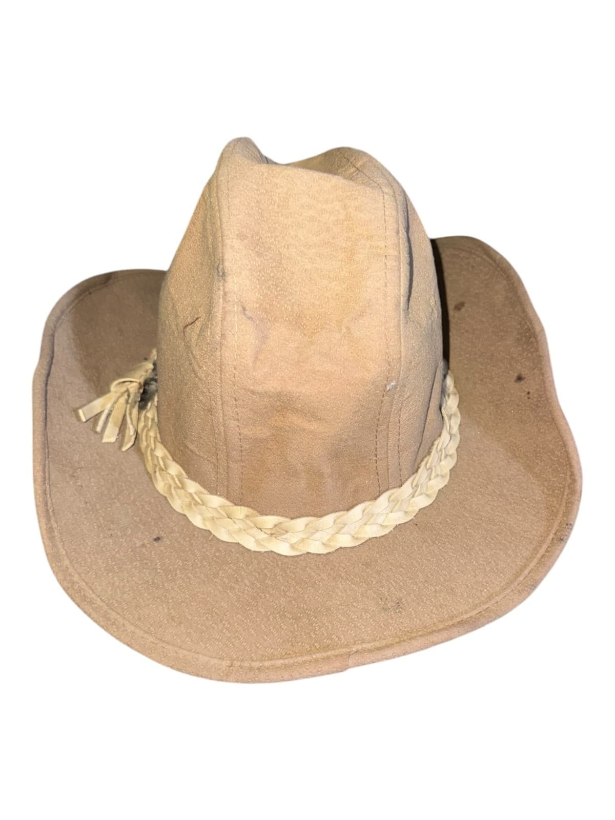 Vintage Western Cowboy Hat XL/L Brown Beige Corduroy Lot of 2 - Thumbnail 5