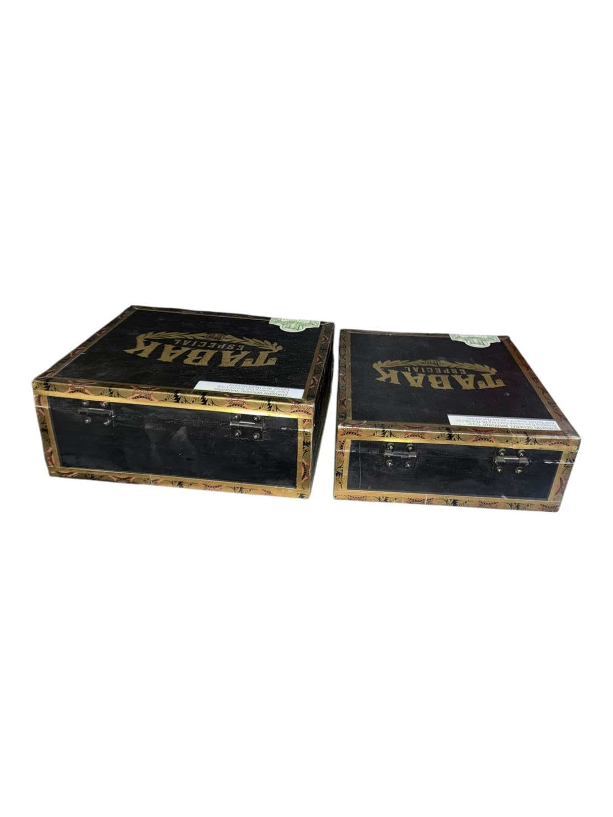Lot of2 Tabak Especial Café Con Leche 51/2x54/Gordito Negra 6x60 Empty Cigar Box - Thumbnail 5