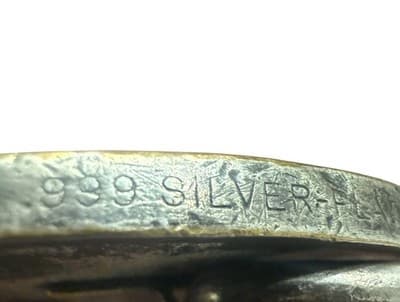Vintage 1982 John Deere Tractors Maco Bronze, .999 Silver Plated Belt Buckle - Thumbnail 8