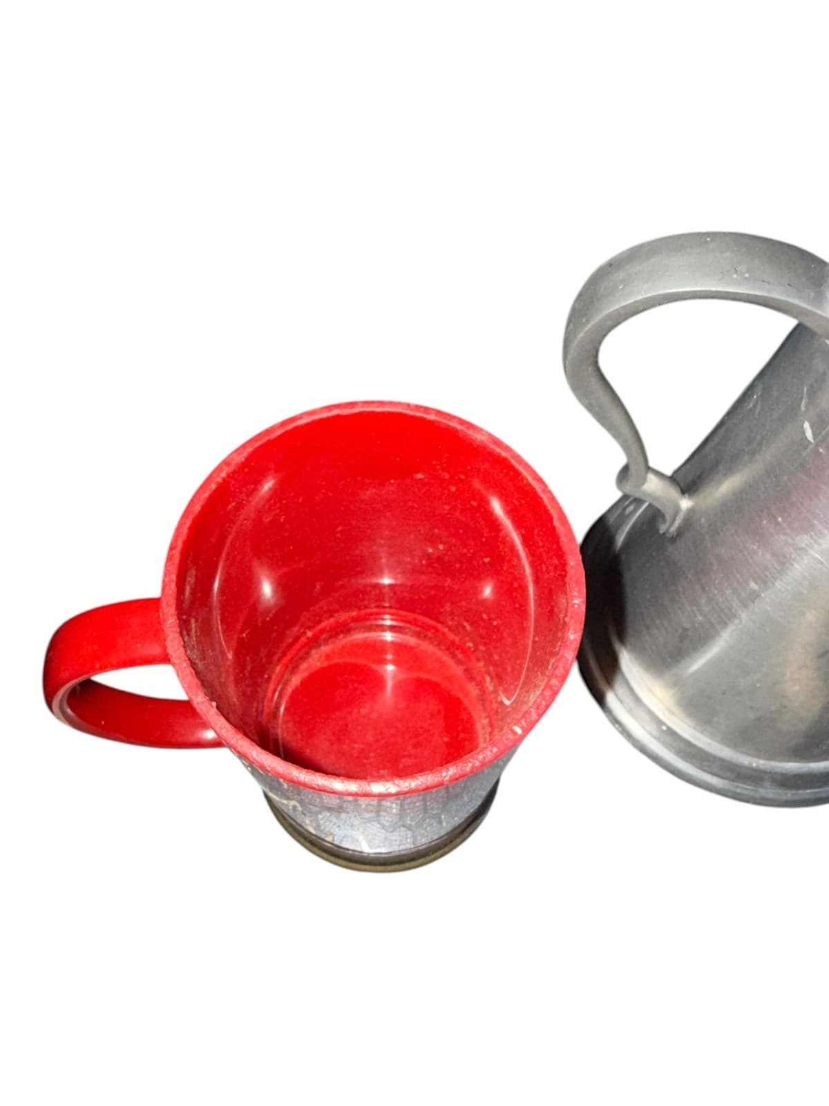 Lot of 2 Vintage K & M Big Shot Winchester AA Plus Mug and Pitcher Silver Red - Thumbnail 5