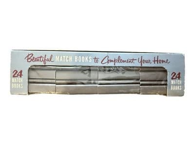 Vintage Diamond Decorator Matches 24 Matchbooks Floral Box Set New York NOS - Thumbnail 8