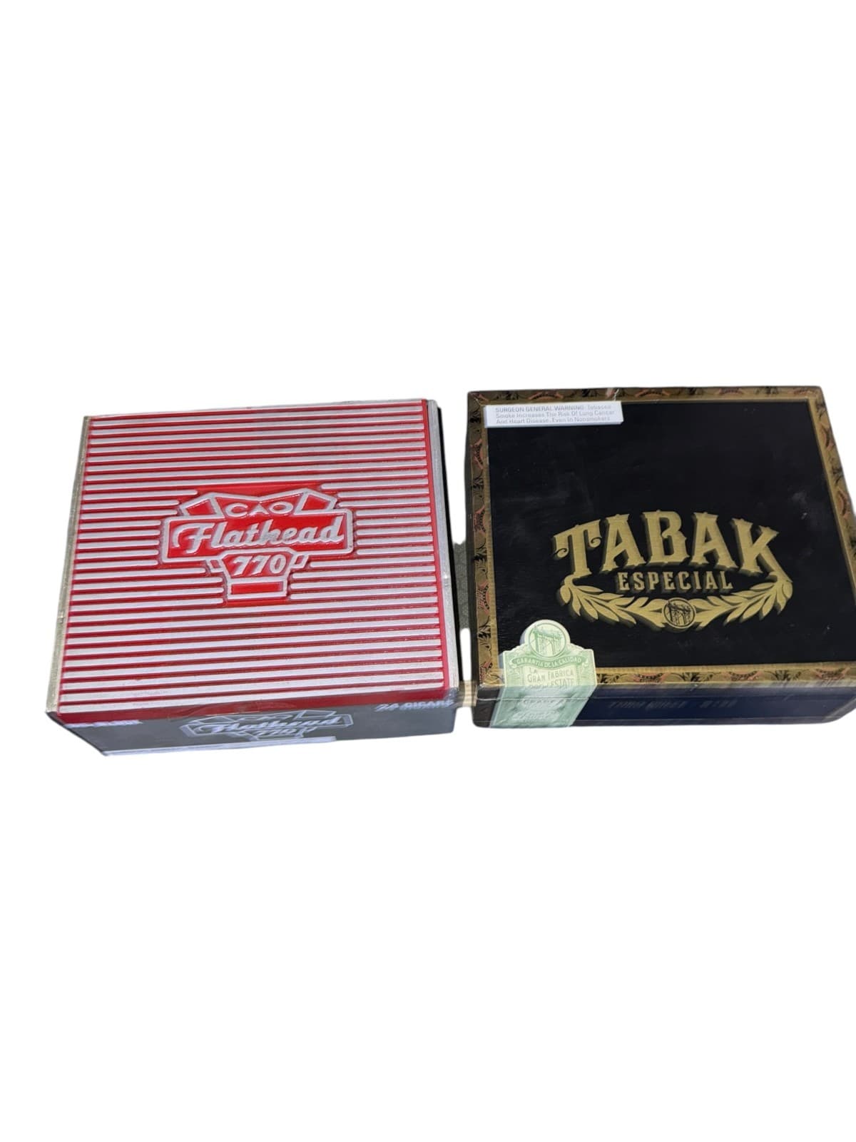 Lot of 2 CAO Flathead V770 and Tabak Especial Toro Dulce 6 x 52Empty Cigar Box - Thumbnail 4