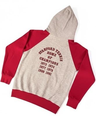 1980’s Vintage Adidas Stanford Tennis Home Of Champions Hoodie - Image 1