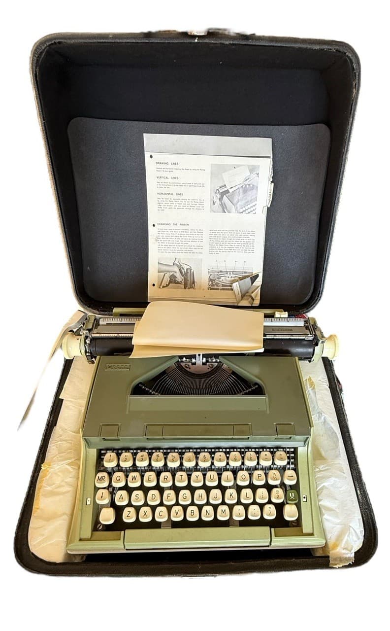 1970s Sears Newport Portable Typewriter 405.5296 Tested And Working - Thumbnail 2