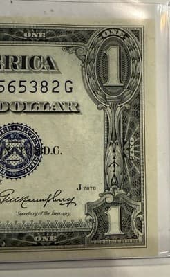 1935E $1 Silver Certificate Consecutive Pair Y43565382G 83G XF - Thumbnail 8