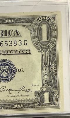 1935E $1 Silver Certificate Consecutive Pair Y43565382G 83G XF - Thumbnail 7