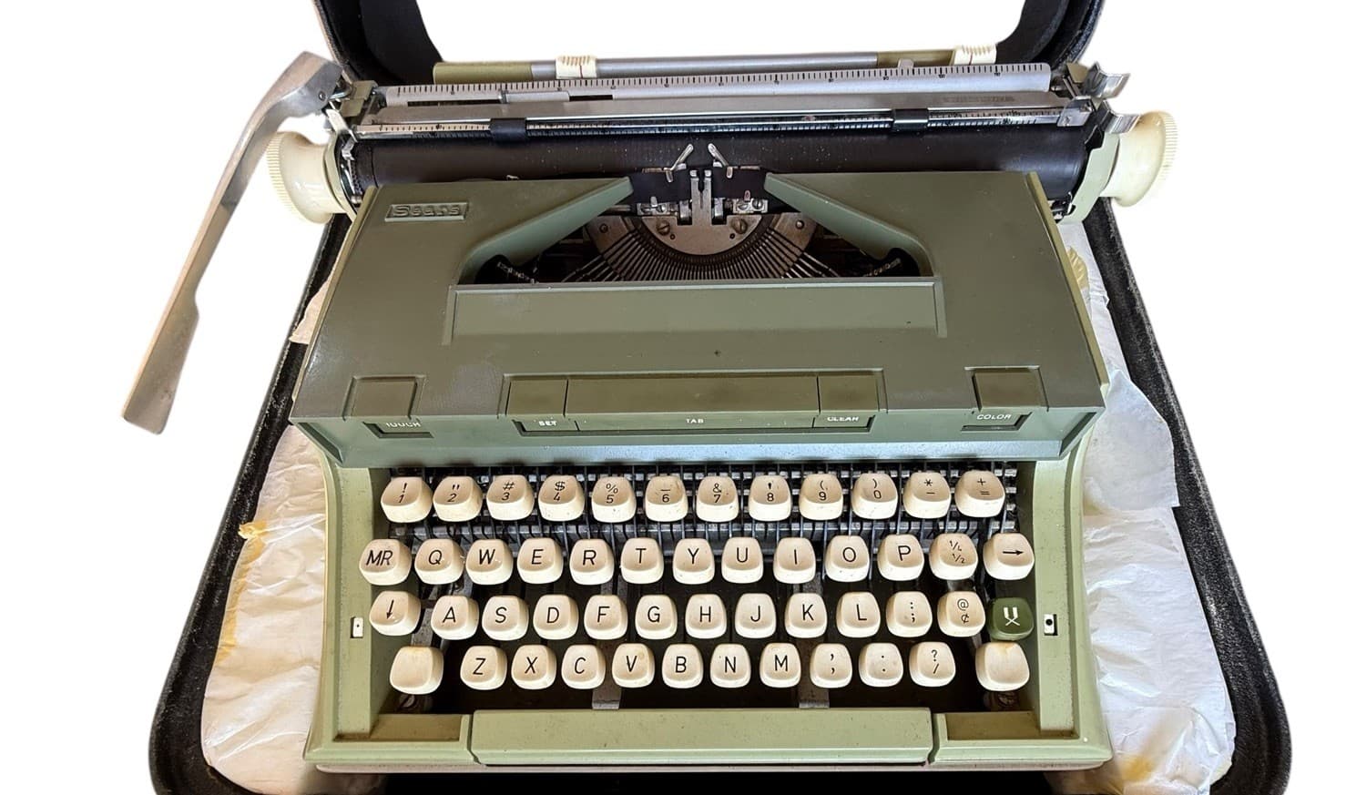 1970s Sears Newport Portable Typewriter 405.5296 Tested And Working - Thumbnail 4