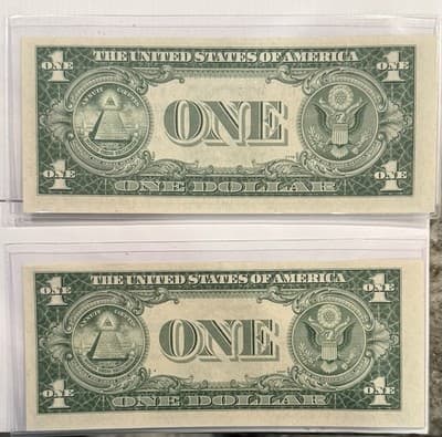 1935E $1 Silver Certificate Consecutive Pair Y43565382G 83G XF - Thumbnail 9