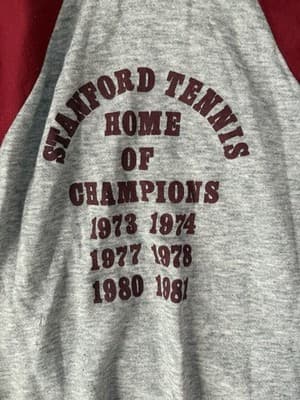 1980’s Vintage Adidas Stanford Tennis Home Of Champions Hoodie - Thumbnail 3