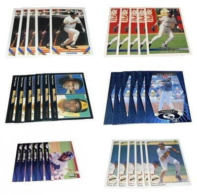 Tony Gwynn 34 Card Lot Topps Upper Deck Inserts Padres HOF Star - Image 1